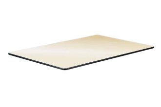 plateau rectangulaire mélaminé sable table collectivité